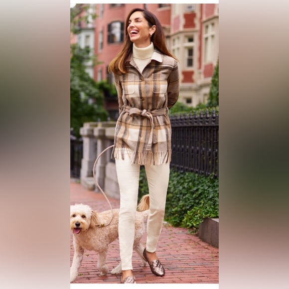Talbots Deuce Plaid Shirt Jacket - Picture 1 of 7